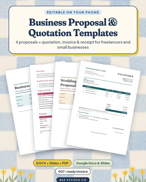 Business Proposal & Quotation Pack business proposal template cover