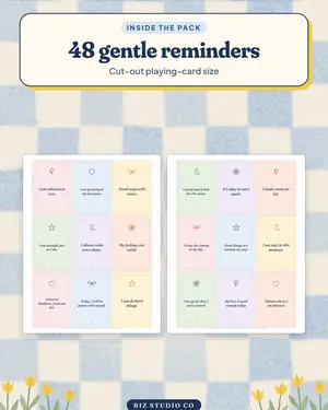 Affirmation Cards preview 1 affirmation card