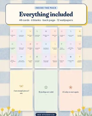 Affirmation Cards preview 4 affirmation card