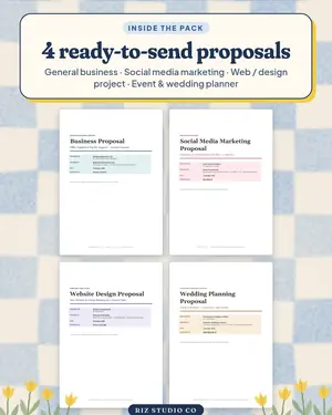Proposal Pack preview 1 business proposal template