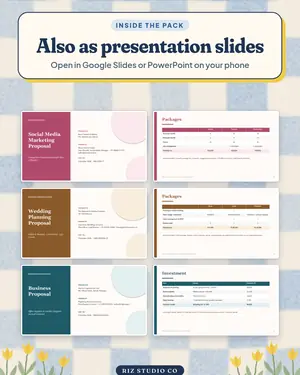 Proposal Pack preview 4 business proposal template