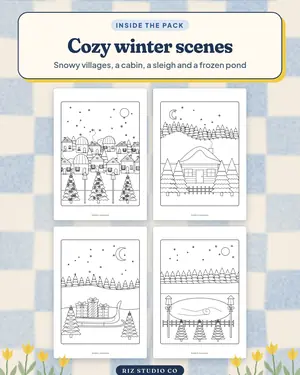 Christmas Colouring Pages preview 2 Christmas colouring page