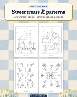 Christmas Colouring Pages preview 3 Christmas colouring page