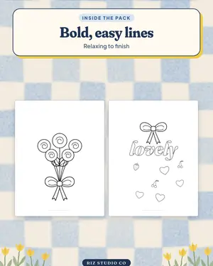 Coquette Colouring preview 2 coquette colouring page