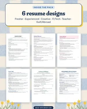 CV & Resume Pack preview 1 resume template