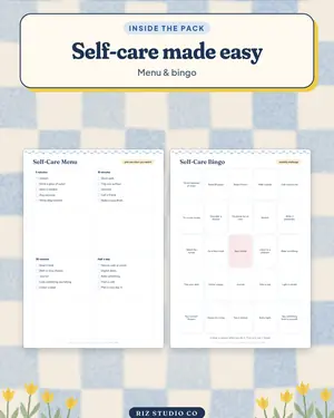 Habit & Self-Care Tracker preview 2 habit tracker page
