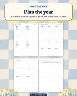 Homeschool Planner preview 1 homeschool planner page