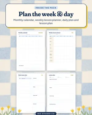 Homeschool Planner preview 2 homeschool planner page