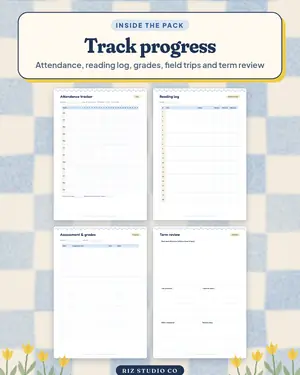 Homeschool Planner preview 3 homeschool planner page