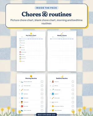 Reward & Chore Charts preview 2 kids reward chart