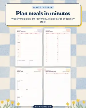 Home & Meal Planner preview 1 meal planner printable