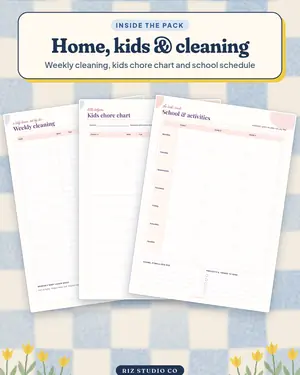 Home & Meal Planner preview 3 meal planner printable