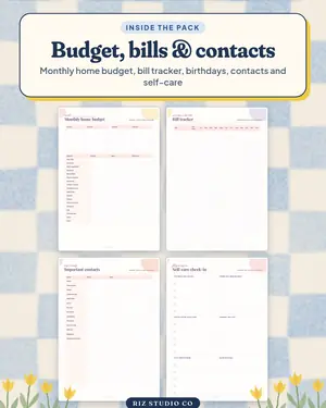 Home & Meal Planner preview 4 meal planner printable