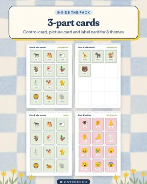Montessori Flashcards preview 1 Montessori flashcard