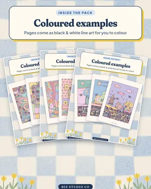 Premium Colouring Bundle preview 3 colouring book bundle