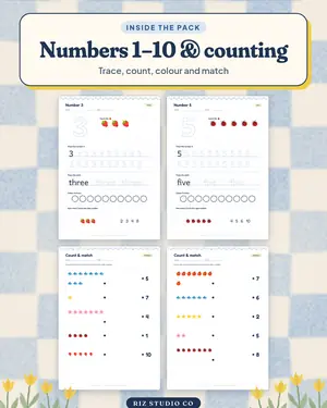 Preschool Workbook preview 2 preschool worksheet