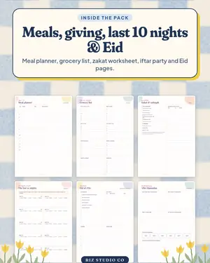 Ramadan Planner 2027 preview 3 Ramadan planner page