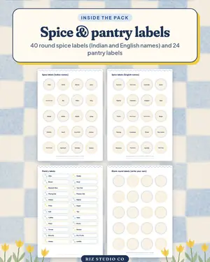 Recipe Cards & Labels preview 2 recipe card printable