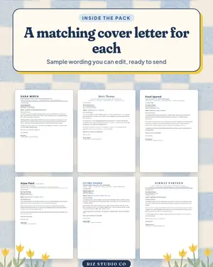 Resume Pack 2 preview 2 modern resume template
