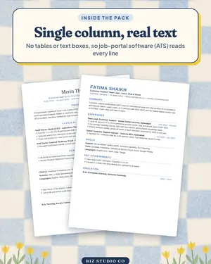 Resume Pack 2 preview 3 modern resume template