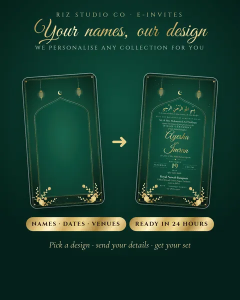 Personalised Set: we do it for you e-invite template cover